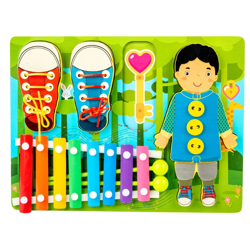 Multifunction Learning Educational Toy Xylophone Musical Kids Toys Activity Board Game