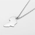 SC Jewelry Hip Hop Stainless Steel Charm Necklace Silver Leaf Compass Star Necklace Punk Geometric Pendant Necklace for Men