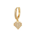 Gaby New Dangle Zircon Gold Plated Earrings Hoop Cartilage Piercing Earrings Helix Wholesale Piercing Jewelry