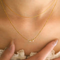 Fashion Design Olive Leaf Pendant Double Diamond Inlaid Light Luxury Clavicle Chain All New Titanium Steel Necklace Women