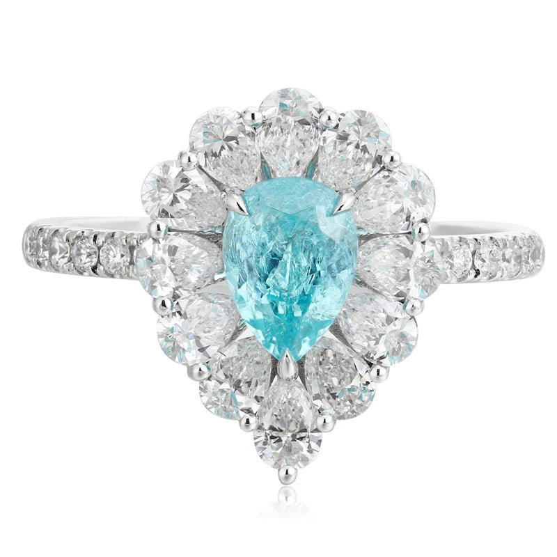 Hot Sale Luster GRA PT950 Platinum & Diamond Gemstone Ring Fashion Women's Jewelry for Wedding Engagement or Gift
