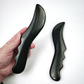 Huiying Handmade Natural Bian Stone Body Gua Sha Scraping Massage Tool New Shape Guasha Board for Spa Relaxing Meditation