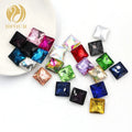 Wholesale Colored Glass Stone Square Shape Rhinestones for Shoes