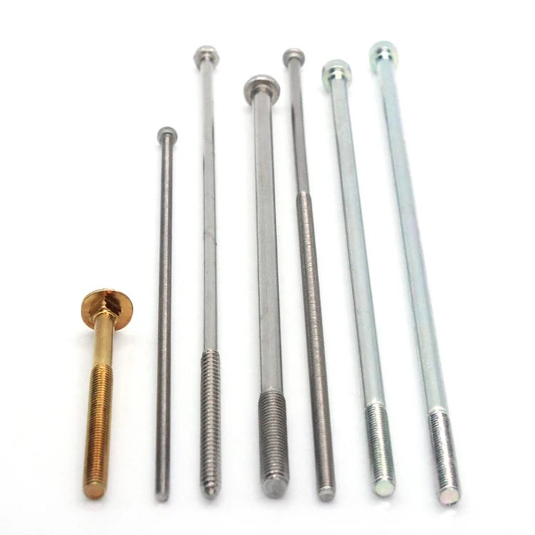 Factory Customizable M3/M4 Model 100mm Elongated Stainless Steel Machine Screw Customizable Size M8 Pan Head Box Packing Metric