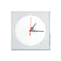Hot Selling 6 Color Thermal Transfer Printing Square Sublimation Glass Photo Frame with Clock Design for Decoration