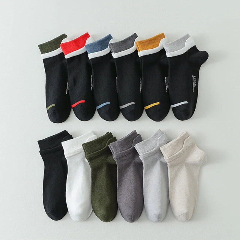 Factory Men's Pure Cotton Ear Lifting Mid Tube Socks Sweat-absorbing All Cotton Men's Sport Socks