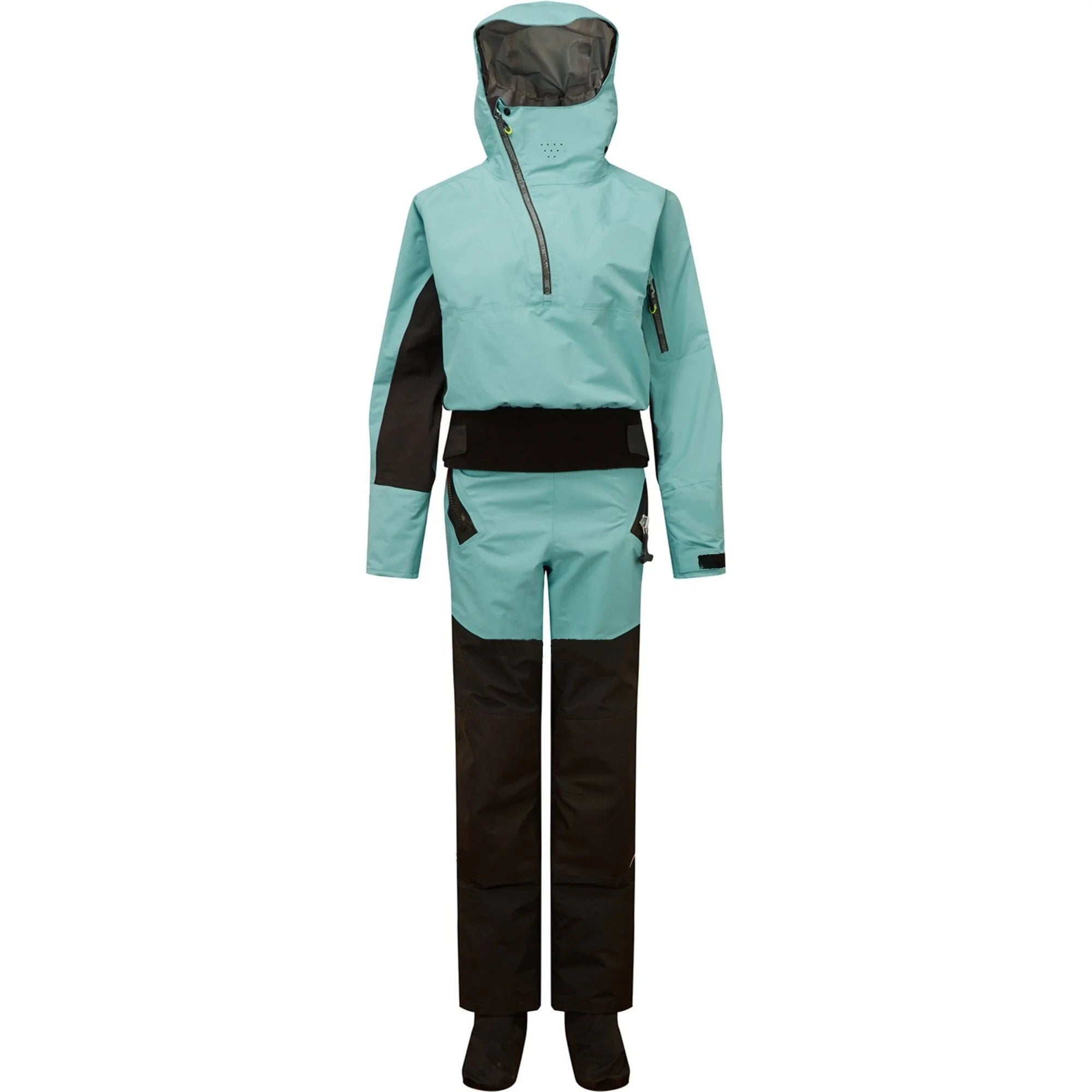 High Quality Fashionable Women's Waterproof Breathable DrySuit Kayak Sportswear 160D Taslon Windproof Seamless Fusing 25000mm