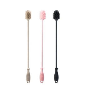 Blue Multifunction Portable Thin Glass Water Bottle Cup Long Silicone Cleaner Cleaning Brush for Big Bottels