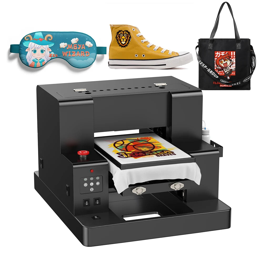 Colorsun Automatic T-shirt Printer Machine Dtg A3 L805 Direct to Garment Digital Flatbed Inkjet Printers for Textile Clothes