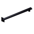 Modern Black Square 400MM Length Bathroom Recessed Shower Extension Arm Kit