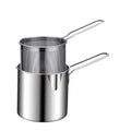 3-Layer Commercial Kitchen Home Use Stainless Steel Fryer Basket Non-Stick Induction Bottom Modern Korean Hot Pot Food Use