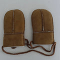 Sample Support Factory Various Camel Colors Double Face Sheepskin Mitten&Gloves for Kids