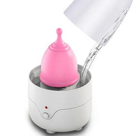 ECOAMOR High Temperature Steam Cleaner Portable Menstrual Cup Steamer White PP Material