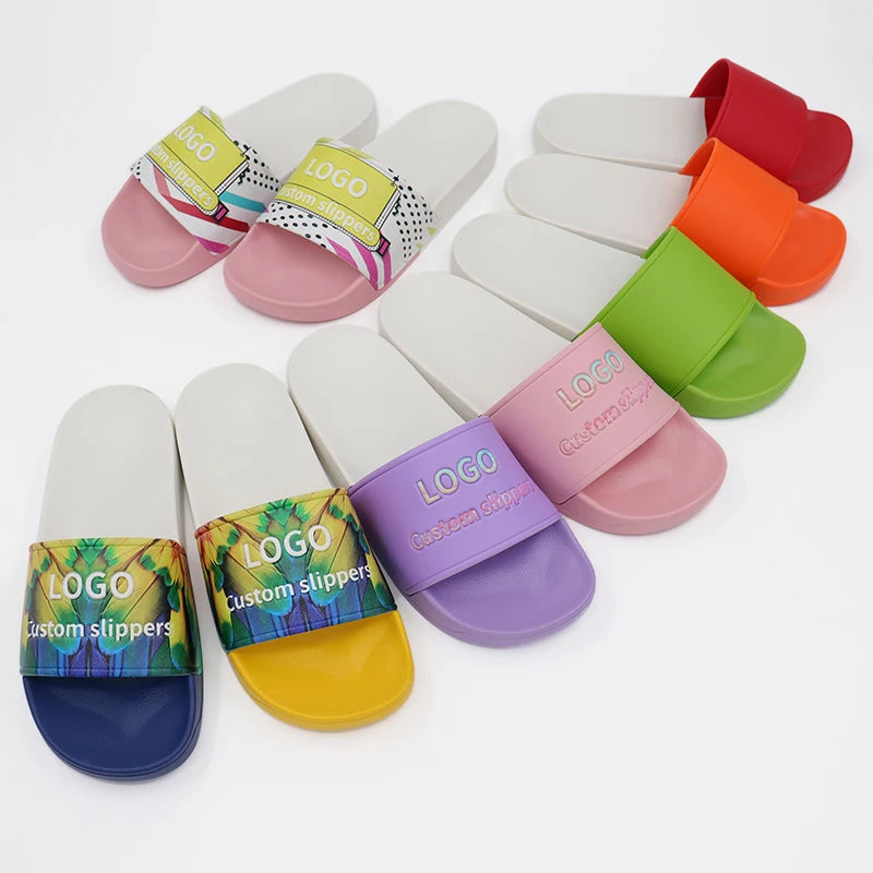 Custom Flip Flops Slides Custom logo Wholesale Fashion Men slippers Sandal Flip Flops for Men