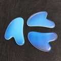 HY Heart Shaped Facial Gua Sha Facial Guasha Board Opalite Jade Stone Scraping Massage Tool