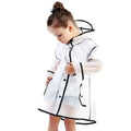 Kids Waterproof Plastic Raincoat Hiking for Clear Transparent for Children School Use
