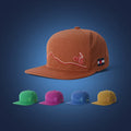 Custom 7 Panel Gorras Men Breathable Running Embroidery Hat Flat Bill Laser Holes Mesh Perforated Hat Snapback Cap