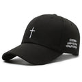 New Fashion Embroidery Cross Dobby Baseball Cap with Cross Chain Cotton Snapback Dad Hat Hip Hop Business Hat