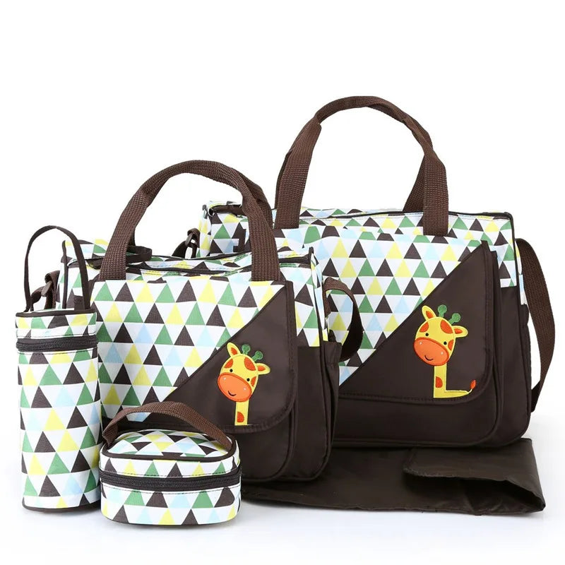 Large Capacity Baby Bottle Holder Baby Bag Tote Maternity Bag Nappy Mummy Diaper Bags Sets