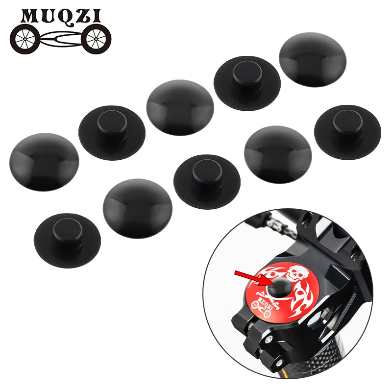 MUQZI Bicycle Headset Screw Cap M6 Bolt Dustproof Covers MTB Road Fixed Gear Stem Bike Accessories