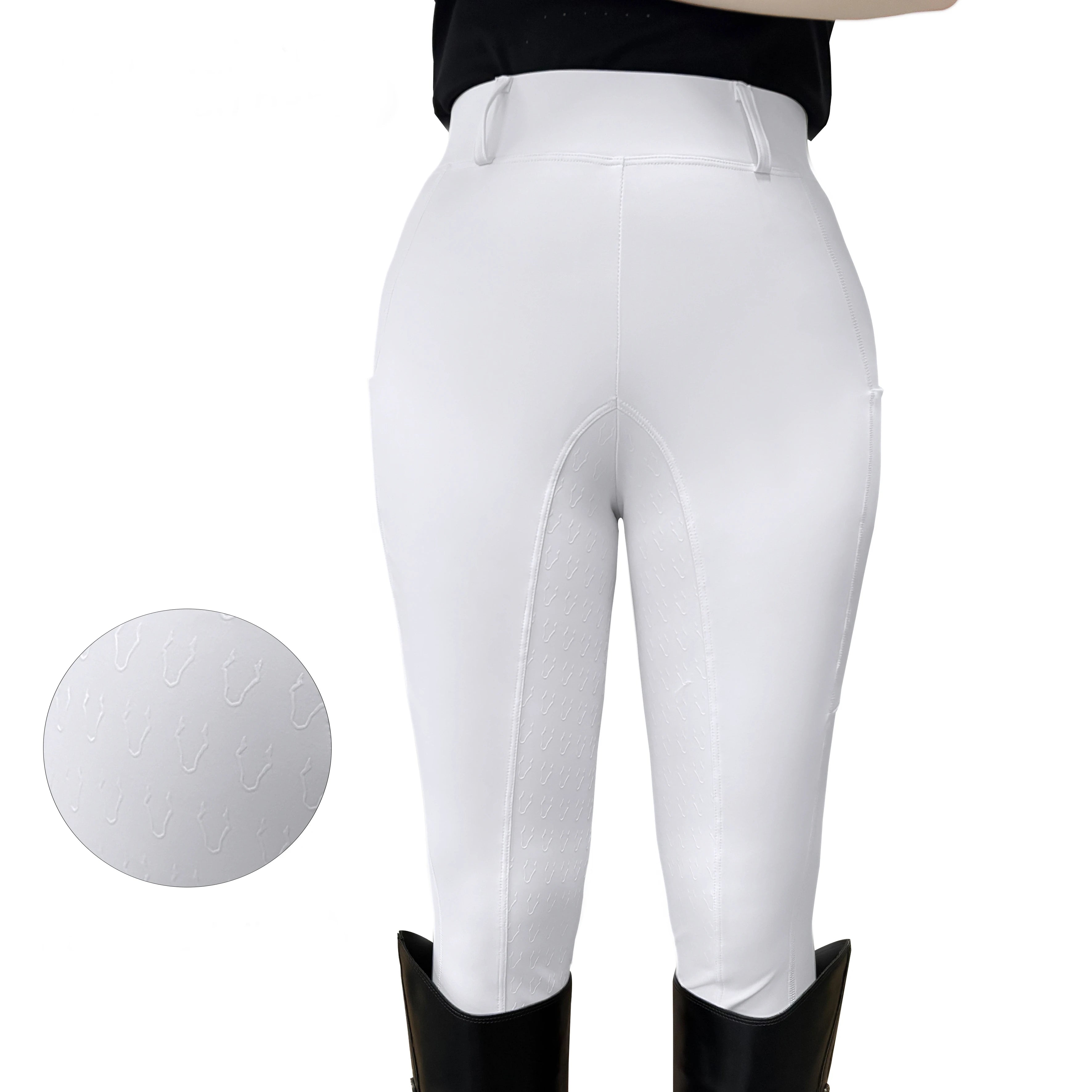 New Silicon Breeches Pants Women Slim Fit High Waist Horse Riding Leggings Casual Equestrian Pants Equestrian Breeches
