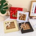 Luxury 9 Cavity Gourmet Truffle Boxes 6 Grids Handmade Luxury Chocolate Gift Box High-End Kraft Clear Window Available for