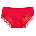 Seamless Underwear for Women Ice Silk Mid-Waist Lace Polyester Jeans Ladies Leggings Pant