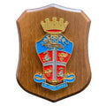 Royal of Oman Custom Wooden Shield Metal Award Solid Wood Shield Commemorative Trophy Plaque with Box