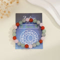 Dainty Zodiac Card Nature Stone Bracelet for Women Jewelry Yoga Meditation Teacher's Day Gift Box Jewelry Bracelet