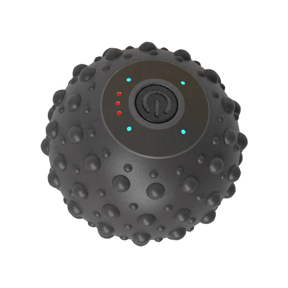Wholesale BWAY Trigger Point Body 4 Speed Electric Heated Yoga Massage Roller Ball Massage Gun with 4 Heads Therapy Vibrating