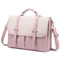 LOVEVOOK 15.6 Inches Multi-Pocket Leather Laptop Tote Work Bags Ladies Shoulder Messenger Briefcases Purses Laptop Bag for Women
