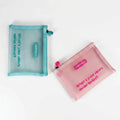 Travel Cosmetic Organizer Bag Clear Net Mesh Zipper Pouch Portable Makeup Storage Bag