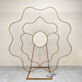LDJ991Wedding Flower Iron Road Guide Hot Sale Led Metal Arch Background Frame for Wedding Party Decoration