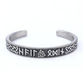 Norwegian Viking Jewelry Stainless Steel Mens Wristband Norse Valknut Armring Viking Runes Bangle Viking Wristband
