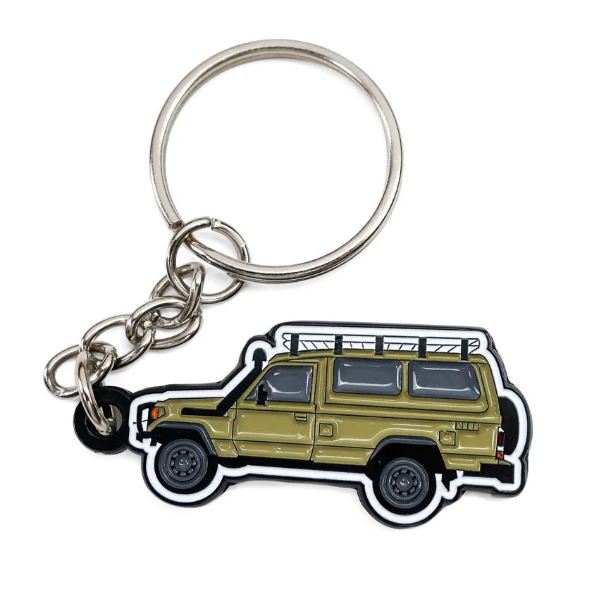 Bulk Custom Logo Painted Zinc Alloy Enamel Die Cast Mini Car Keyring