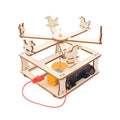 Popular Wood 3d Puzzle Diy Carousel Stem Educational Toys for Student Kid