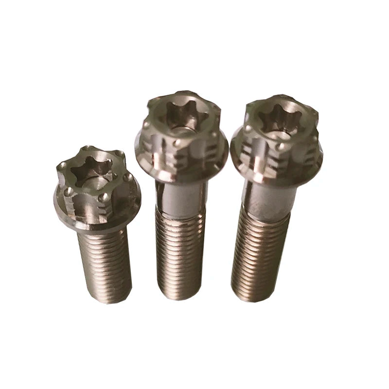 Factory Price of M8x35mm Titanium Flange Head Bolts Titanium Dual Drive Bolt for Modification Motorcycle