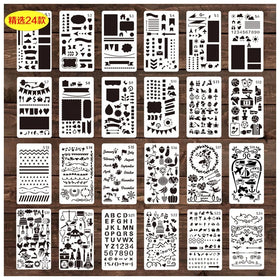 Hot Selling Eco Friendly Reusable Planner Diary Pet Plastic Journal Stencils