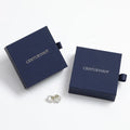 PUPPYSEW Custom  Navy Blue Jewelry Cardboard Box Kraft Paper Packing Box  Drawer Package Boxes With Logo Custom