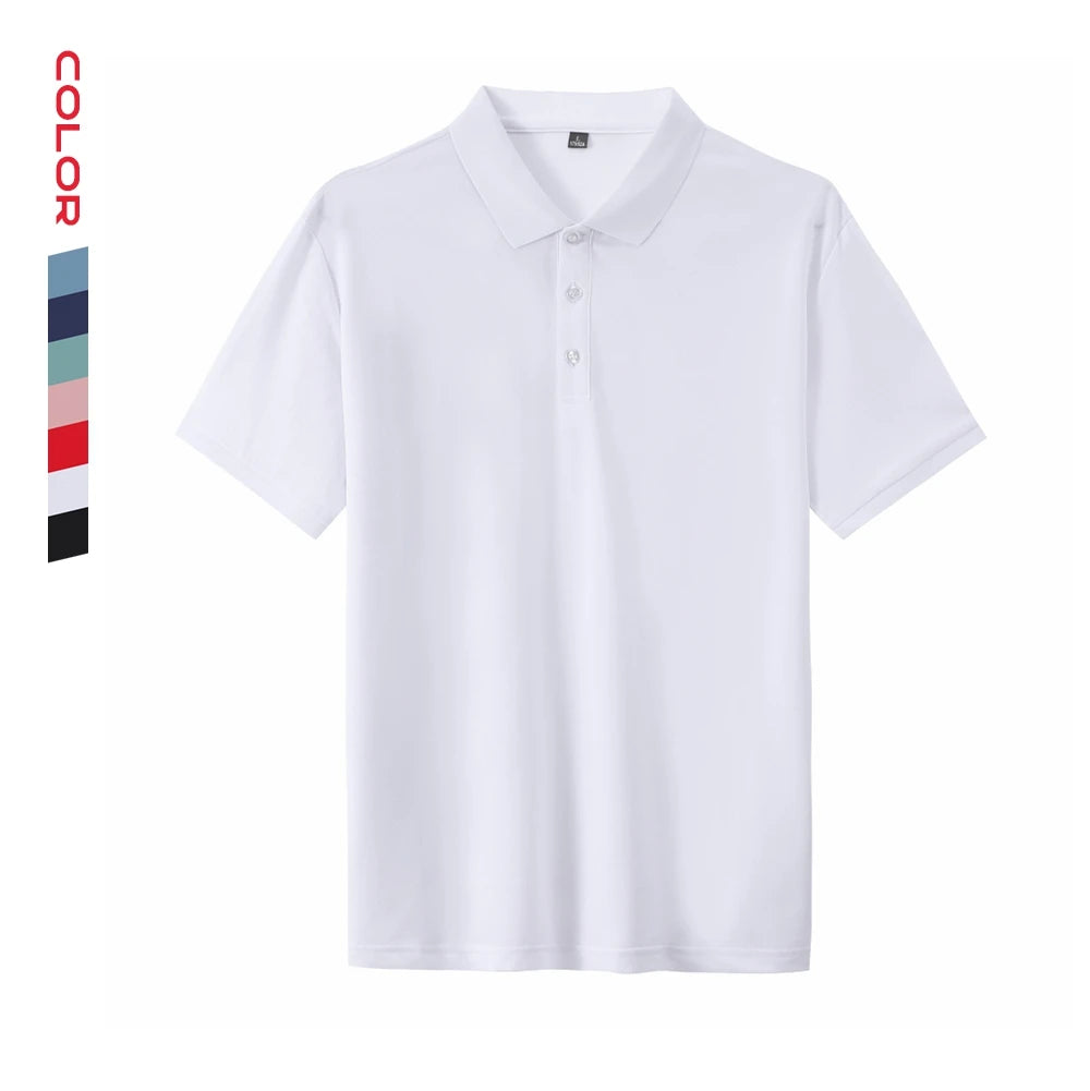Sublimation Plus Size Men's Blank Golf Pullover T-shirts Embroidered Logo Plain Shorts Sleeve Sport Polo Shirts