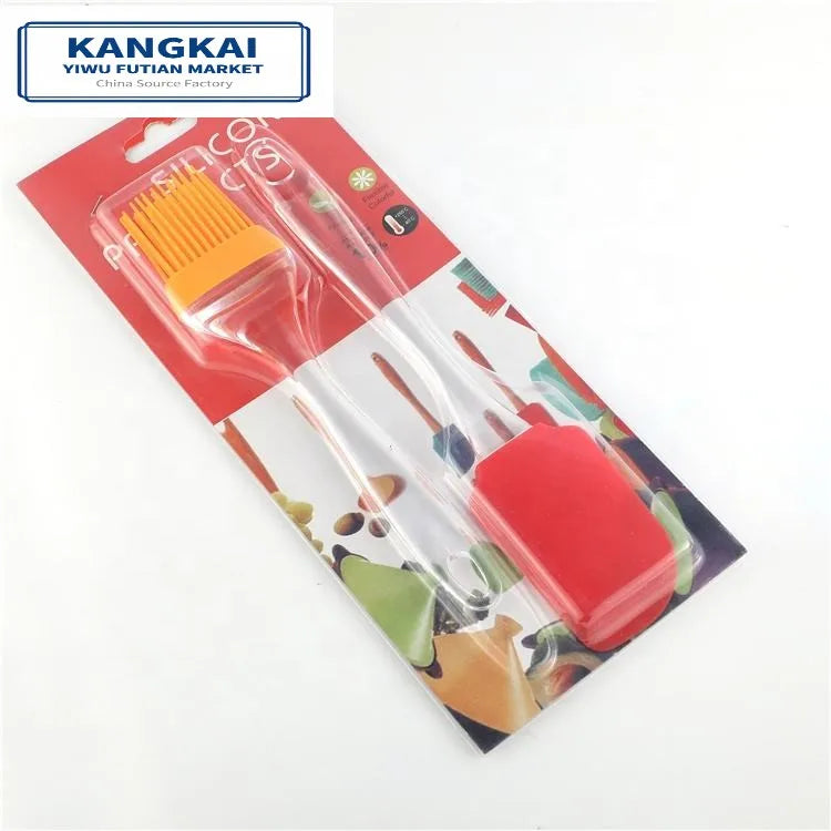 OEM Eco-Friendly Non-Stick Heat Resistant Silicone Cake Tool Sets Baking Accessories Set with Silicone Handles