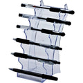 KEJEA Manufacture Transparent Plastic Desk Organizer with Pen Holder Rack for Stationery Store Wholesale Supply