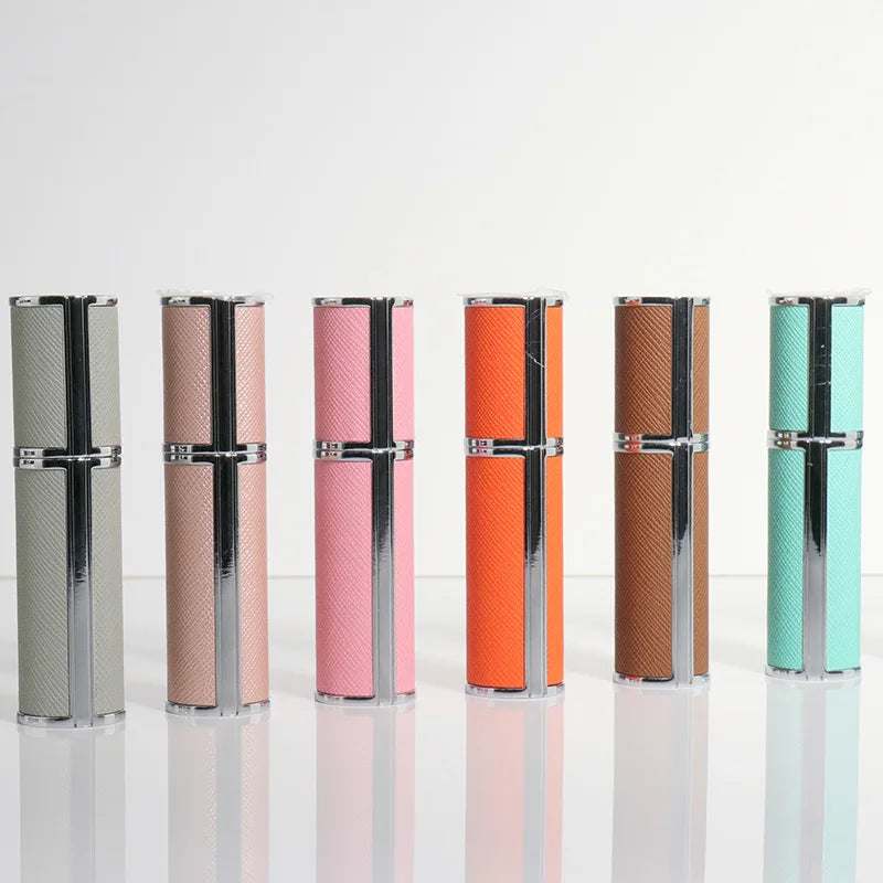 5ml PU Mini Perfume Atomizer Bottle Pump Portable Spray Bottle Travel Refillable Perfume Spray Scent Sample Tester Bott