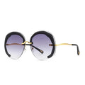 Luxury Round Tr90 Rimless Rimless Mens Large Mens Uv400 Sunglasses Best Glasses Frames for Men Sunglasses