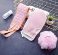 Exfoliating Sponge Pad Towel Loofah Sponge Pouf Bath Shower Scrubber for Shower for Women Men to Deep Clean