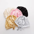 RTS Breathable & Adjustable Sleep Imitate Silk Bonnet Silk Bonnet for Sleeping