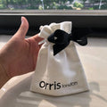Custom Logo Recyclable Soft Cotton Jewelry Drawstring Bag for Jewelry Packaging Cotton Drawstring Pouch
