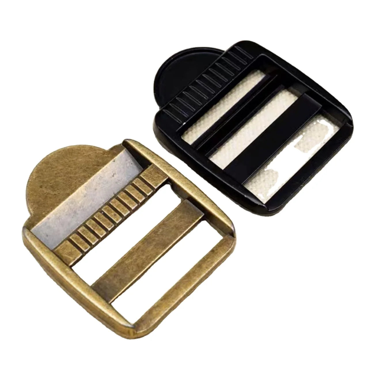 19/25/32mm Metal Bag Strap Adjustment Buckle Tri-Glide Hook Clasp DIY Backpack Strap Adjust Webbing Slider Buckles