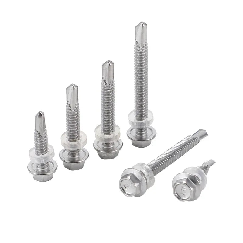 Extreme Corrosion Resistant DIN 7504K Screws Geomet Coated Carbon Steel Stainless Steel for Coastal Roofing