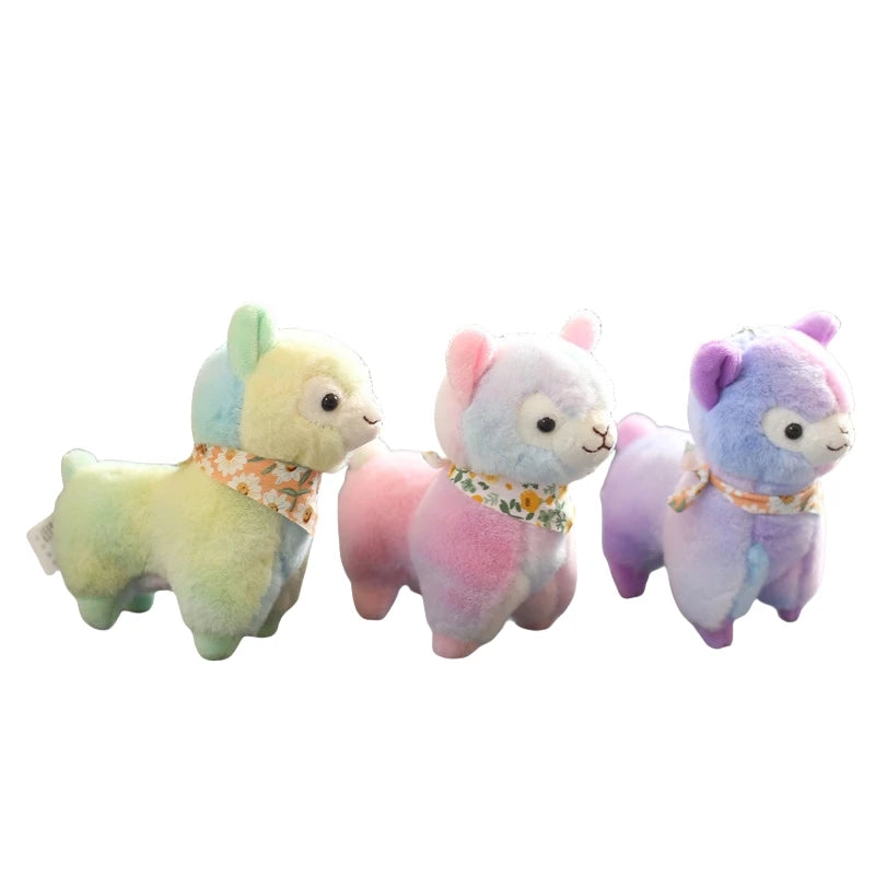 12cm Claw Machine Plush Doll Alpaca Keychain Cute Soft Stuffed Animal Toys Plushie Llama Key Chains Kawaii Alpaca Plush Keychain
